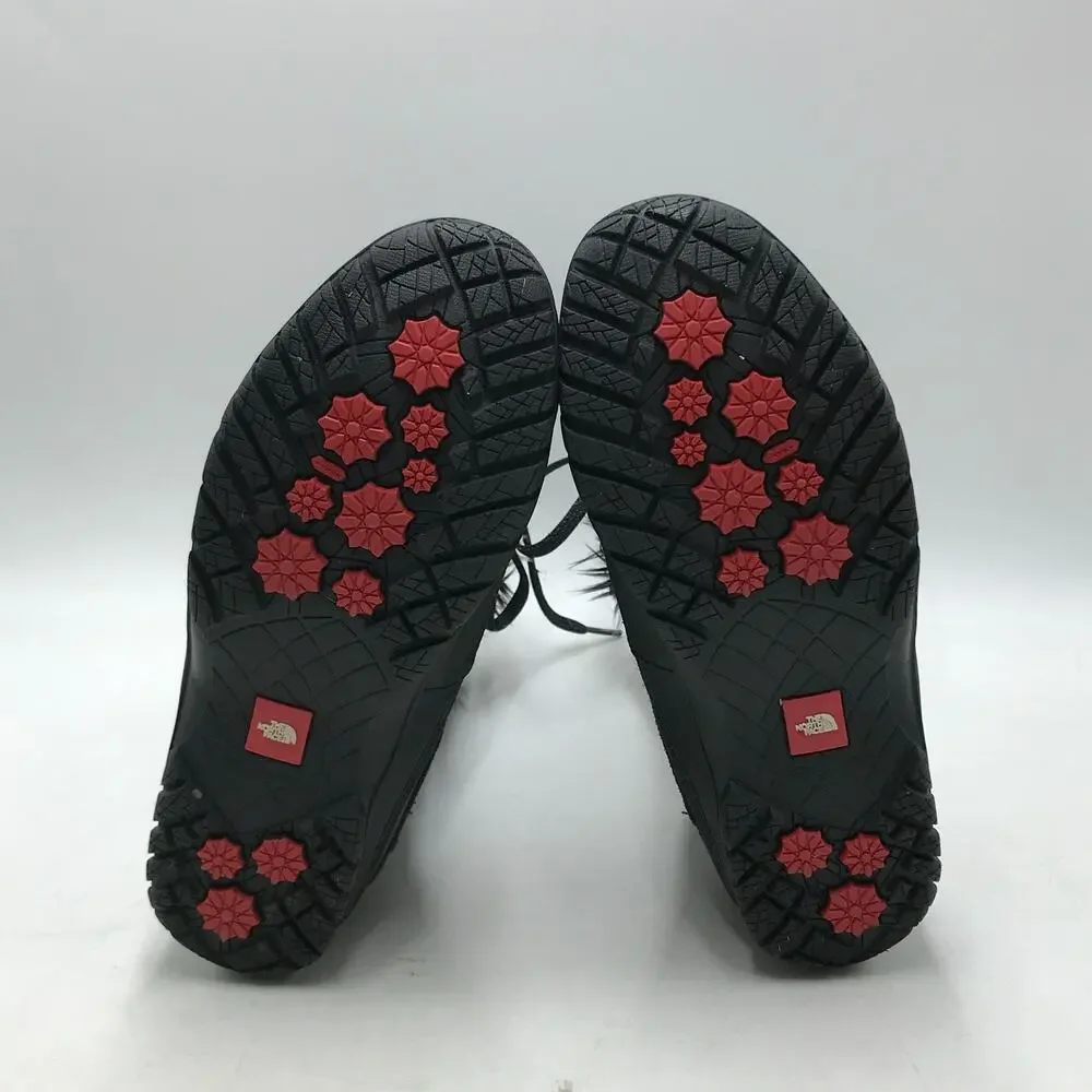 The North Face Women's 6.5 Nuptse Purna Winter Boots Black Lace Up 200 Gram Warm